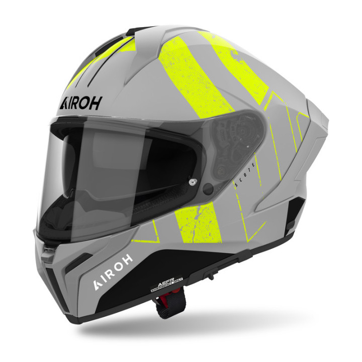 KASK MOTOCYKLOWY AIROH MATRYX SCOPE YELLOW MATT