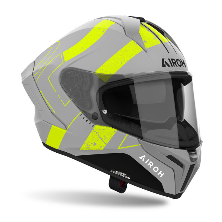 KASK MOTOCYKLOWY AIROH MATRYX SCOPE YELLOW MATT