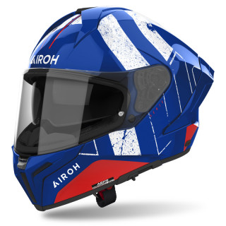 KASK MOTOCYKLOWY AIROH MATRYX SCOPE BLUE RED GLOSS S