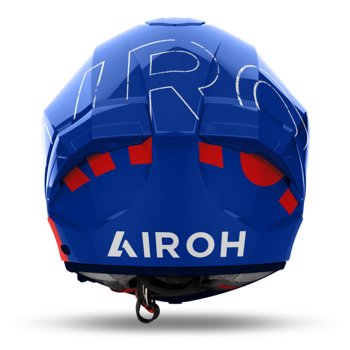 KASK MOTOCYKLOWY AIROH MATRYX SCOPE BLUE RED GLOSS