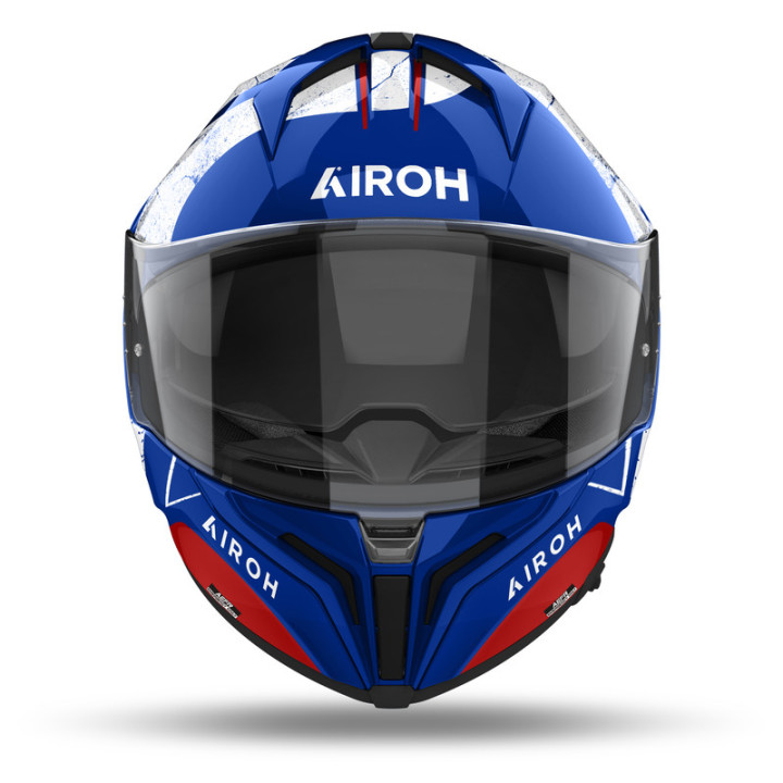KASK MOTOCYKLOWY AIROH MATRYX SCOPE BLUE RED GLOSS S