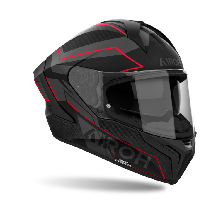 KASK MOTOCYKLOWY AIROH MATRYX SENTINEL RED MATT