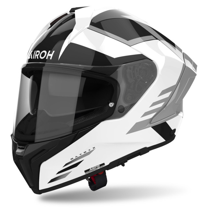 KASK MOTOCYKLOWY AIROH MATRYX THRON WHITE GLOSS L