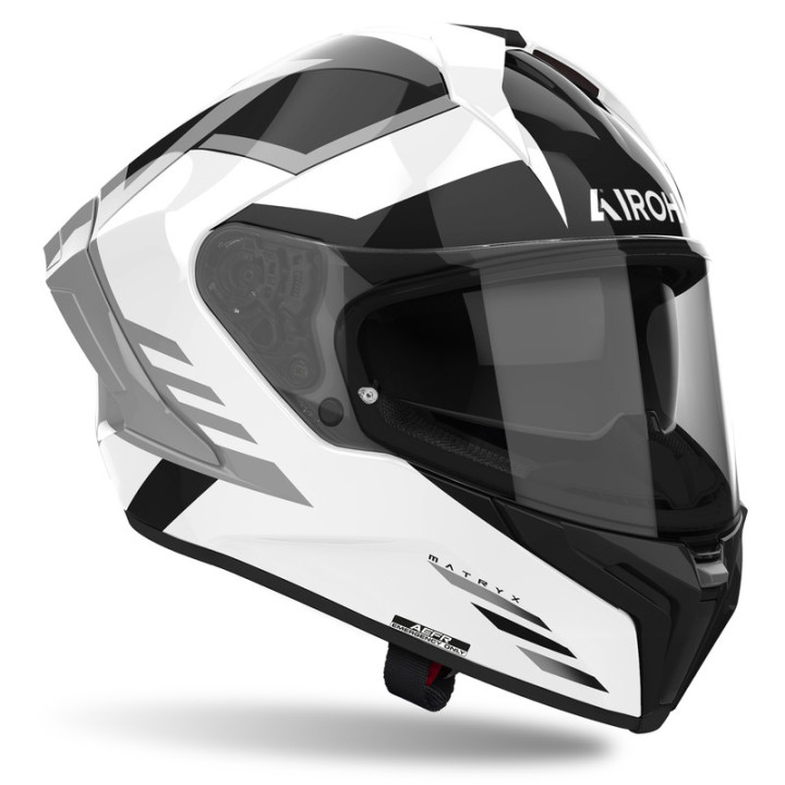 KASK MOTOCYKLOWY AIROH MATRYX THRON WHITE GLOSS L
