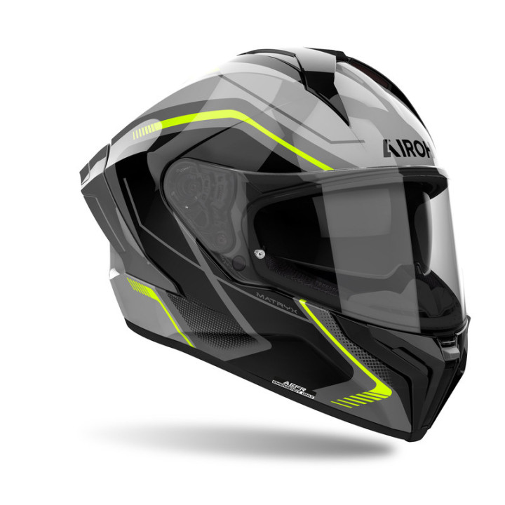 KASK MOTOCYKLOWY AIROH MATRYX WIDE YELLOW GLOSS