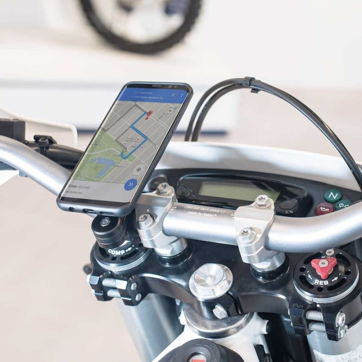 UCHWYT MOTOCYKLOWY NA TELEFON NA KIEROWNICĘ SP CONNECT SPC+ MOTO MOUNT PRO BLACK