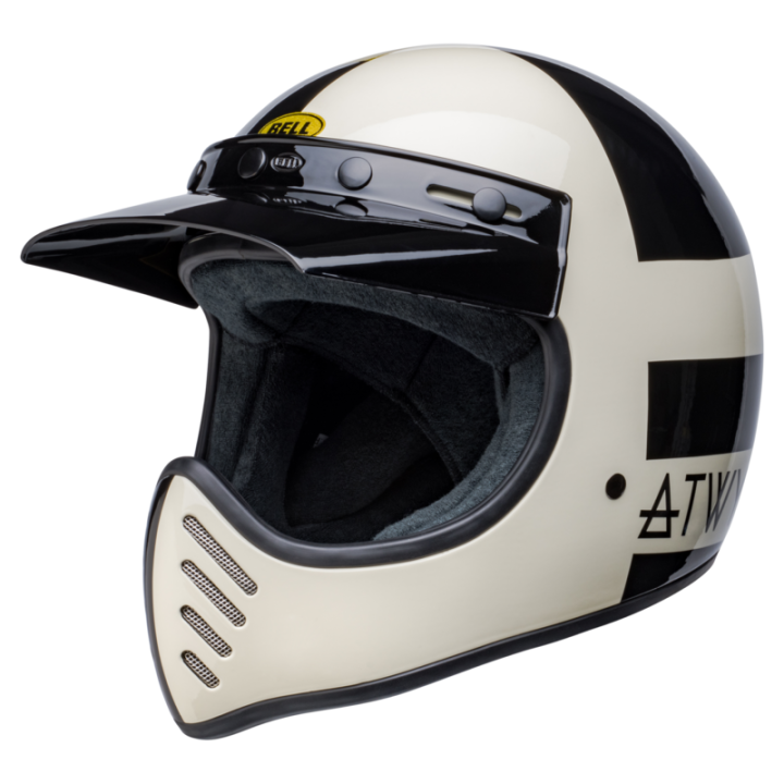 KASK MOTOCYKLOWY BELL MOTO-3 ATWLYD ORBIT WHITE BLACK S