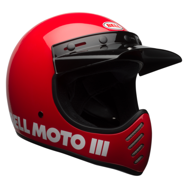 KASK MOTOCYKLOWY BELL MOTO-3 CLASSIC RED