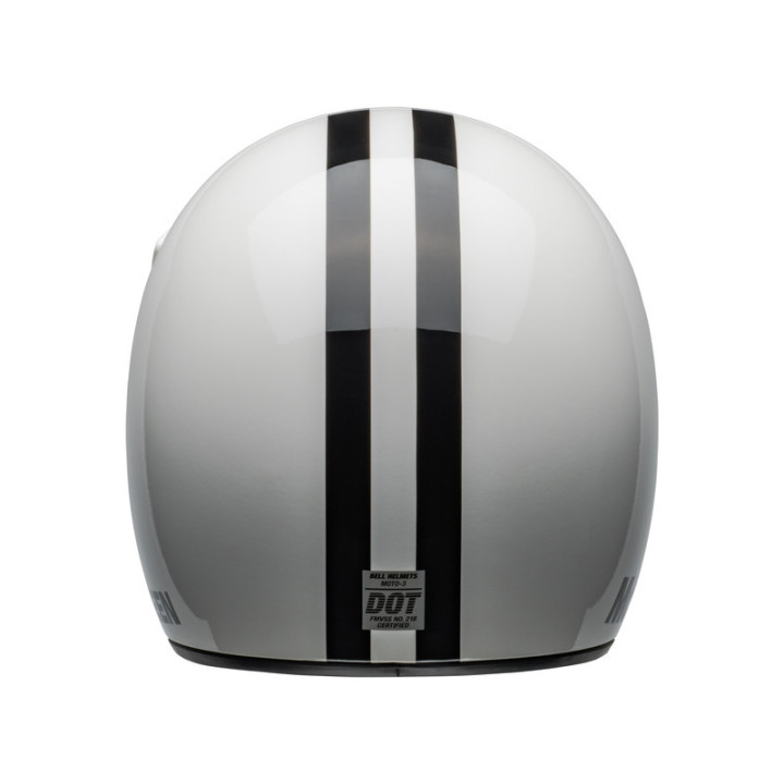 KASK MOTOCYKLOWY BELL MOTO-3 ECE6 SMQ AGS WHITE BLACK