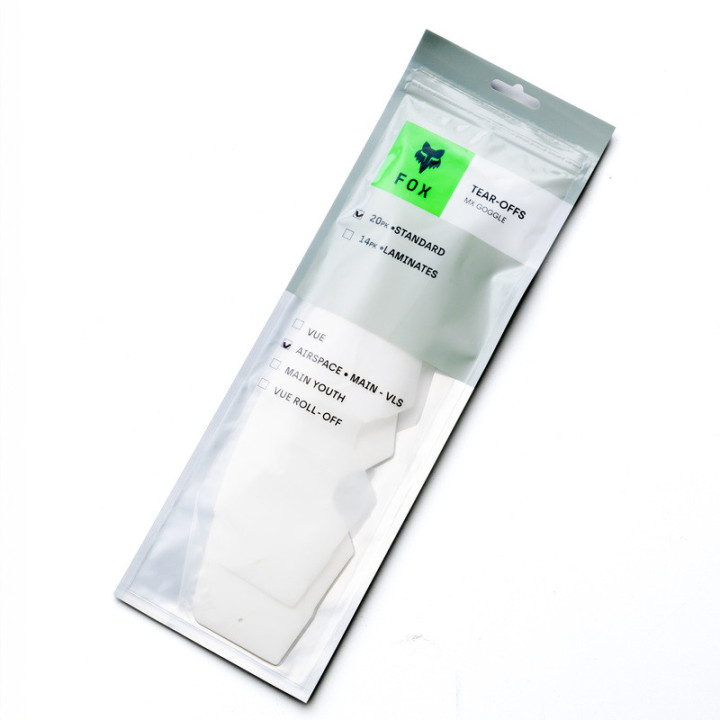 ZRYWKI FOX MX24 AIRSPACE/MAIN STANDARD TEAR OFF 20PK CLEAR OS