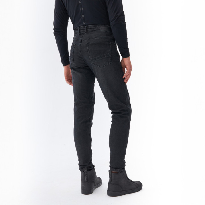 JEANSY MOTOCYKLOWE REBELHORN NOMAD TAPERED FIT WASHED BLACK