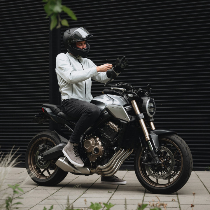 JEANSY MOTOCYKLOWE REBELHORN NOMAD TAPERED FIT WASHED BLACK