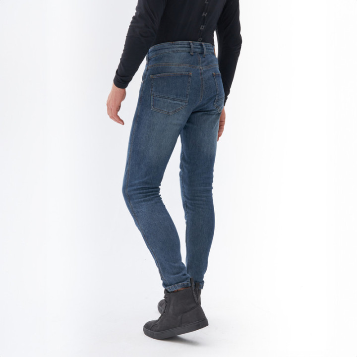 JEANSY MOTOCYKLOWE REBELHORN NOMAD TAPERED FIT WASHED BLUE