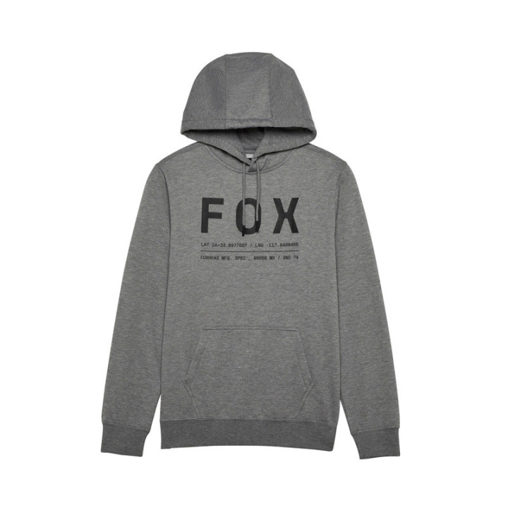 BLUZA Z KAPTUREM FOX NON STOP FLEECE PO HEATHER GRAPHITE