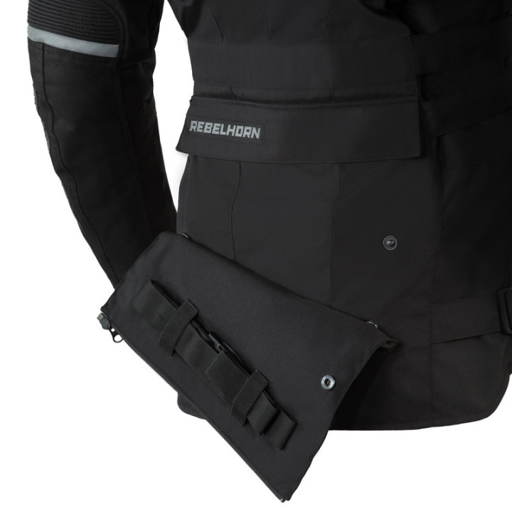 KURTKA MOTOCYKLOWA TEKSTYLNA REBELHORN PATROL BLACK