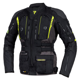 KURTKA MOTOCYKLOWA TEKSTYLNA REBELHORN PATROL BLACK FLUO YELLOW