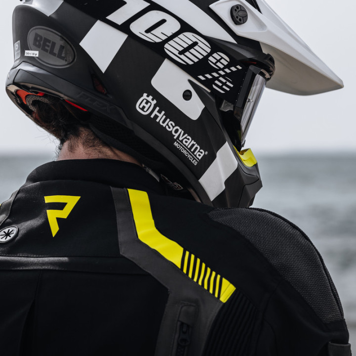 KURTKA MOTOCYKLOWA TEKSTYLNA REBELHORN PATROL BLACK FLUO YELLOW