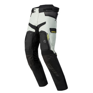 SPODNIE MOTOCYKLOWE TEKSTYLNE REBELHORN PATROL GREY BLACK FLUO YELLOW S