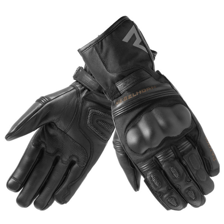 RĘKAWICE MOTOCYKLOWE REBELHORN PATROL WP BLACK XXS