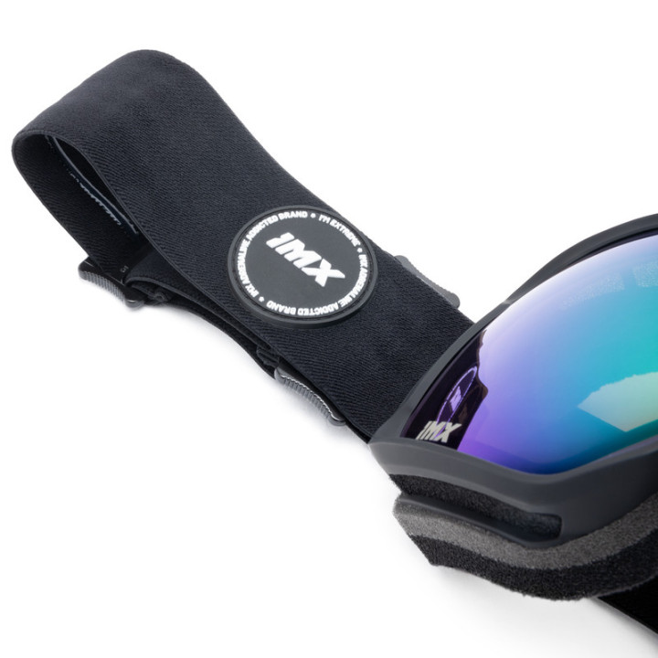 GOGLE SNOWBOARDOWE IMX PEAK MATT BLACK /BLACK - SZYBA PODWÓJNA GREEN IRRIDIUM + BROWN