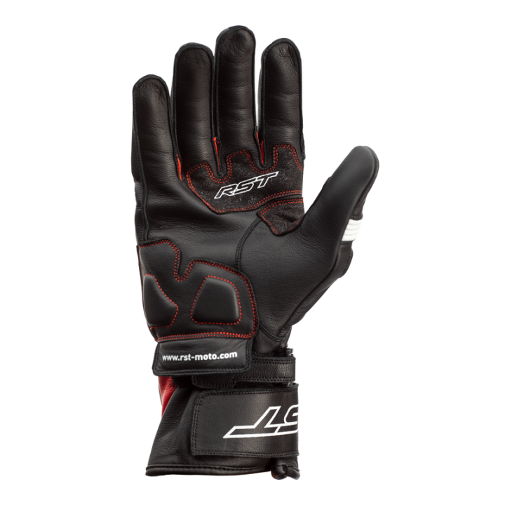 RĘKAWICE MOTOCYKLOWE RST PILOT BLACK RED WHITE