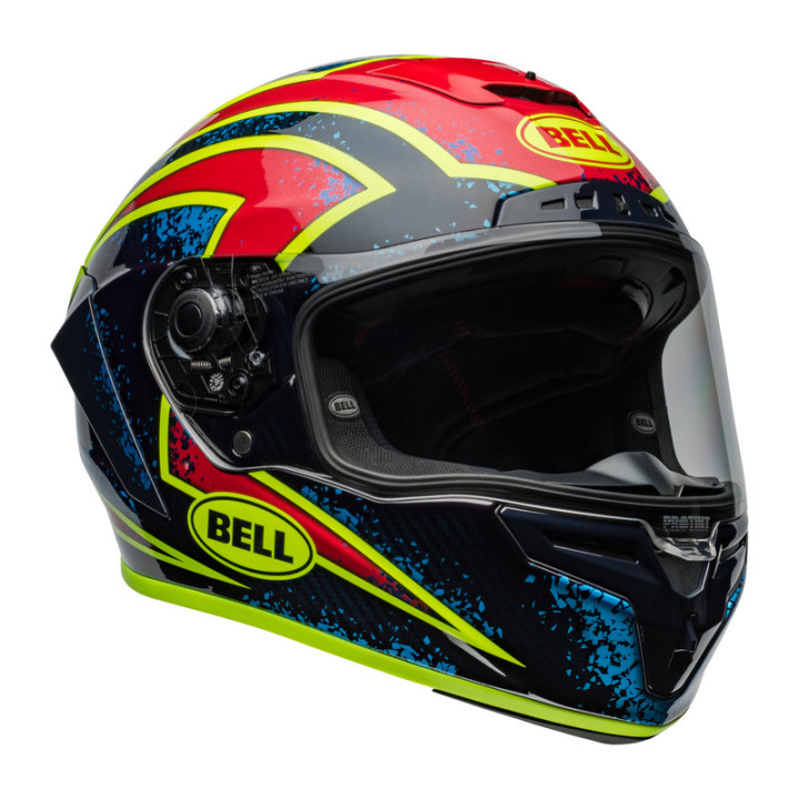 KASK MOTOCYKLOWY BELL RACE STAR ECE6 DLX XENON BLUE RETINA M