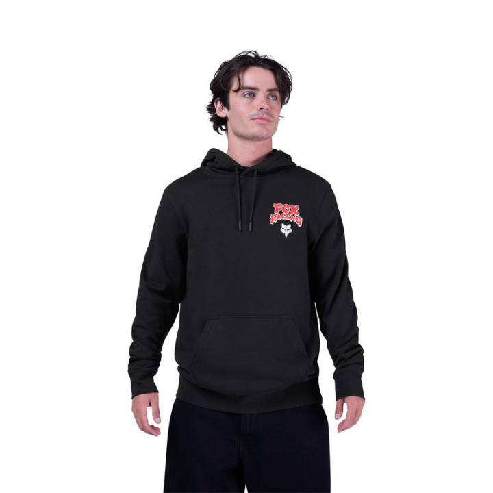 BLUZA Z KAPTUREM FOX RACEWEAR FLEECE PO BLACK