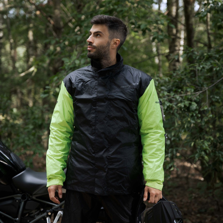 KOMBINEZON PRZECIWDESZCZOWY DWUCZĘŚCIOWY REBELHORN RAIN BLACK