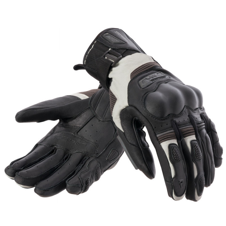 RĘKAWICE MOTOCYKLOWE REBELHORN RANGE BLACK LIGHT GREY
