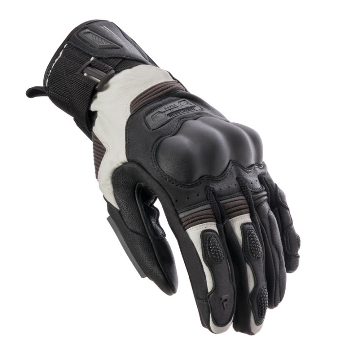 RĘKAWICE MOTOCYKLOWE REBELHORN RANGE BLACK LIGHT GREY