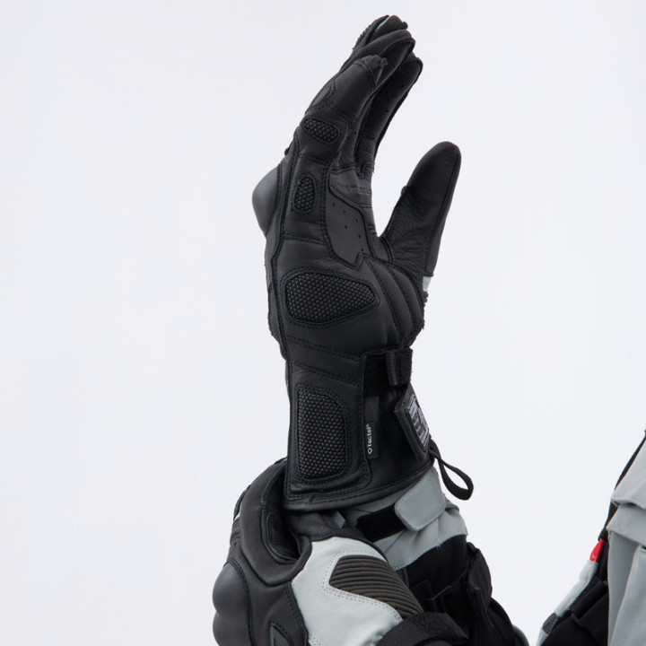RĘKAWICE MOTOCYKLOWE REBELHORN RANGE BLACK LIGHT GREY