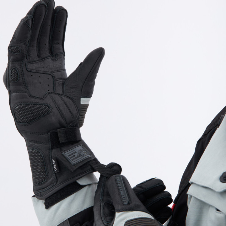 RĘKAWICE MOTOCYKLOWE REBELHORN RANGE BLACK LIGHT GREY