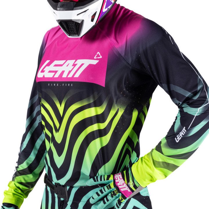 BLUZA OFFROADOWA LEATT MOTO 5.5 ULTRAWELD TIGER PINK