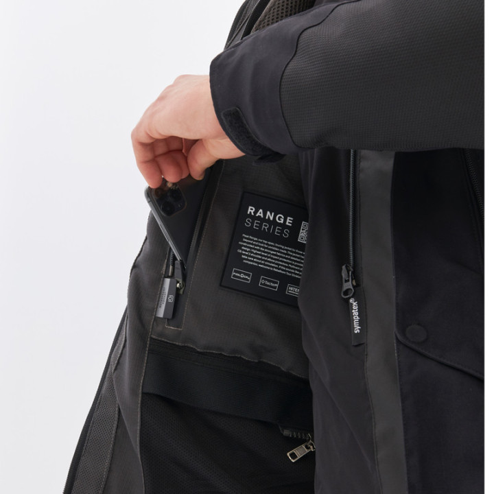 KURTKA MOTOCYKLOWA TEKSTYLNA REBELHORN RANGE BLACK