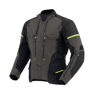 KURTKA MOTOCYKLOWA TEKSTYLNA REBELHORN RANGE BLACK DARK GREY FLUO YELLOW