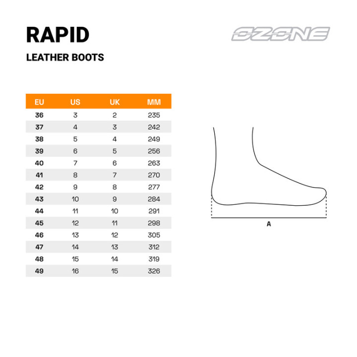 BUTY MOTOCYKLOWE OZONE RAPID MATT BLACK