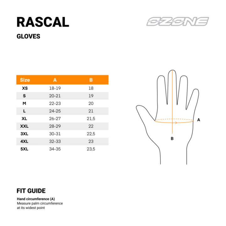 RĘKAWICE MOTOCYKLOWE OZONE RASCAL BLACK