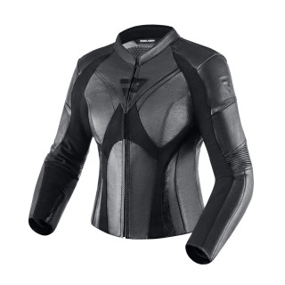 KURTKA MOTOCYKLOWA SKÓRZANA DAMSKA REBELHORN REBEL BLACK