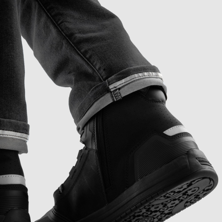 JEANSY MOTOCYKLOWE REBELHORN REVOLT BLACK MONOLAYER