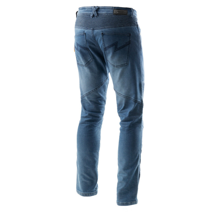 JEANSY MOTOCYKLOWE REBELHORN REVOLT WASHED BLUE MONOLAYER